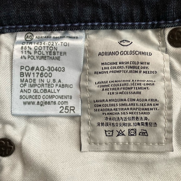AG Prima Cigarette Leg Jeans in 360 stretch Sz 25 - Picture 8 of 8